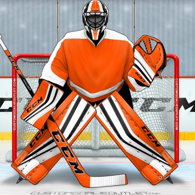 custom reebok goalie gear